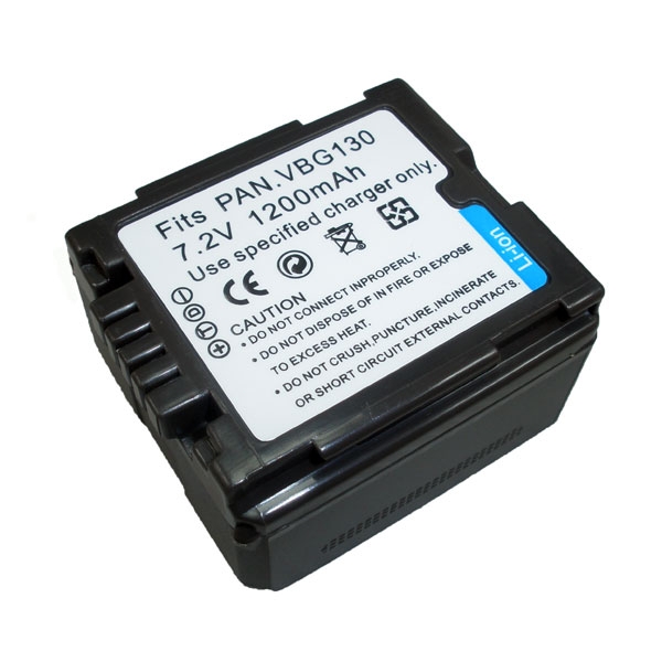 แบตเตอรี่ สำหรับกล้อง Panasonic รหัสแบต VBG130 (ความจุ 1200mAh)