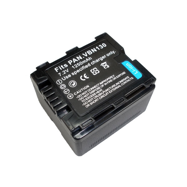 แบตเตอรี่ สำหรับกล้อง Panasonic รหัสแบต VBN130 (ความจุ 1250mAh)