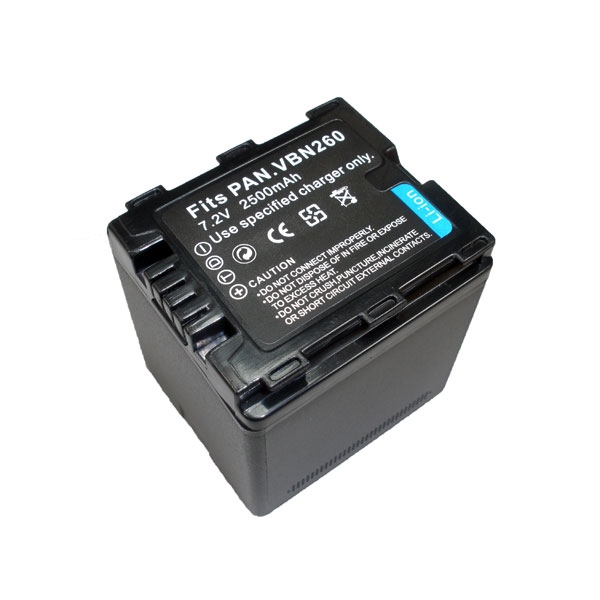 แบตเตอรี่ สำหรับกล้อง Panasonic รหัสแบต VBN260 (ความจุ 2500mAh)