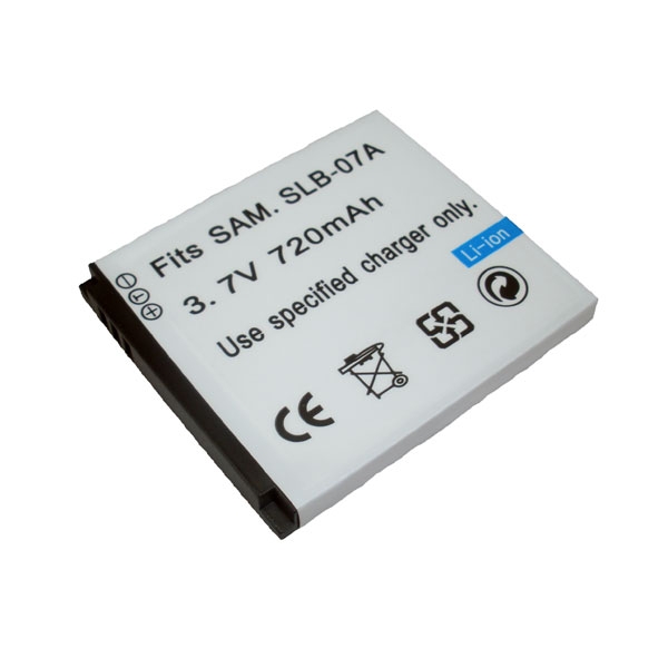 แบตเตอรี่ สำหรับกล้อง Samsung รหัสแบต SLB-07A (ความจุ 720mAh)