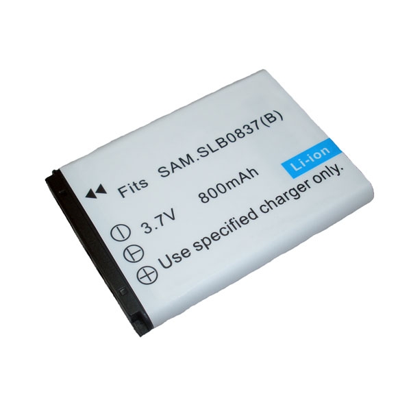 แบตเตอรี่ สำหรับกล้อง Samsung รหัสแบต SLB-0837B (ความจุ 800mAh)