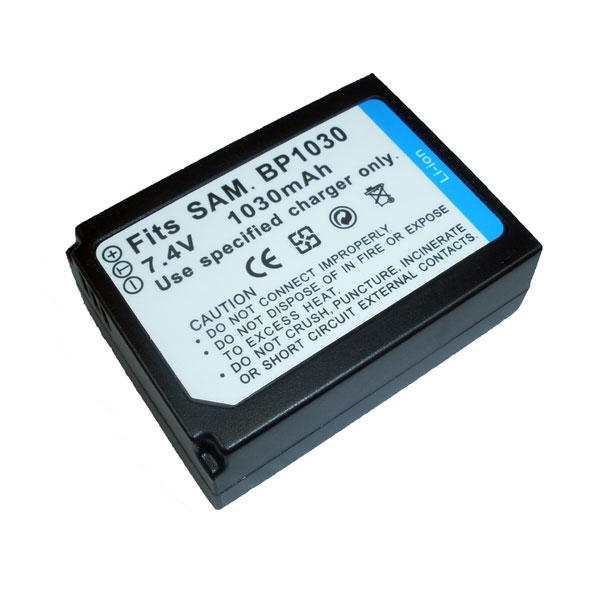 แบตเตอรี่ สำหรับกล้อง Samsung รหัสแบต BP1030 (ความจุ 1300mAh)
