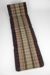 Foldout Triangle Thai Cushion, 15 Hole 3 Fold Kapok100%, Brown/Burgundy