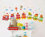 Cup Cake Wallsticker 50x70 cm.