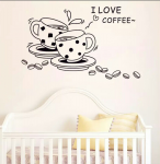 I love coffee 50x70 cm.