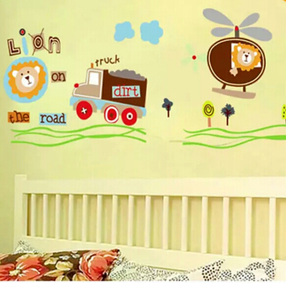 wallsticker Lion 50x70 cm.