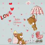 Love Baby Shower 50x70 cm.