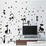 Black Cat 50x70 cm.