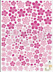 Wallsticker Flower 50x70 cm.
