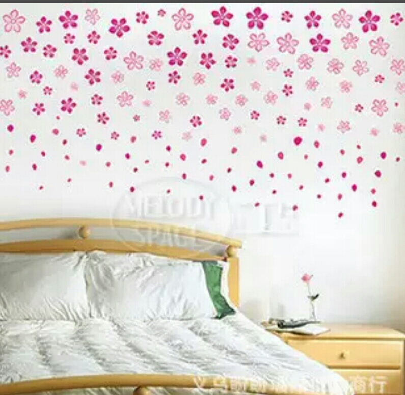 Wallsticker Flower 50x70 cm.