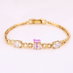 สร้อยข้อมือทอง 18k gold filled ประดับเพชร CZ เกรดพรีเมี่ยม ดีไซน์สวยหรู
