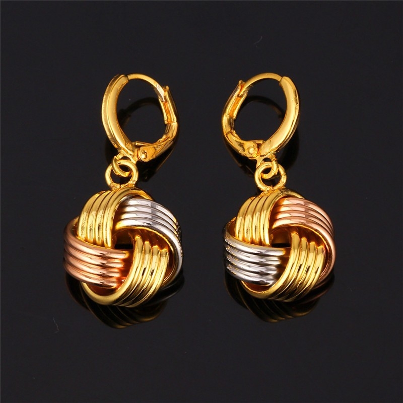 ต่างหูทอง 3 กษัตริย์ 18K gold filled ทองคำ ทองคำขาว ทองคำสีชมพู