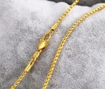 สร้อยคอทองคำ 18k gold filled เกรดพรีเมี่ยม ขนาด 600x2 มิลลิเมตร