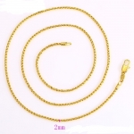 สร้อยคอทองคำ 18k gold filled เกรดพรีเมี่ยม ขนาด 600x2 มิลลิเมตร