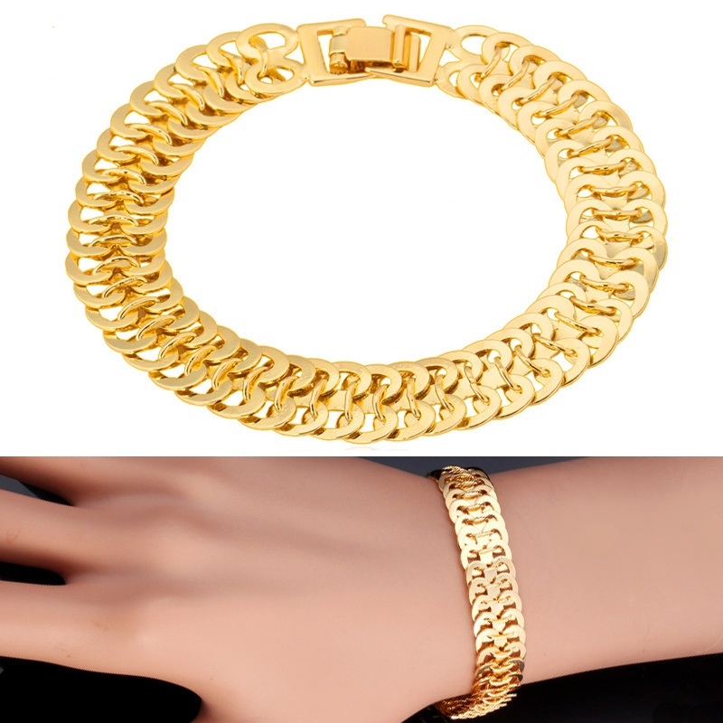 สร้อยข้อมือทอง 18k gold filled ดีไซน์เลข 8 เครื่องประดับมงคล สวยหรู