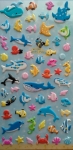 Under the sea puffy sticker 9.5x14.5 cm.