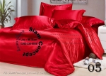 ผ้าซาตินปูที่นอน 5 ฟุต (SB 505 สี Red)