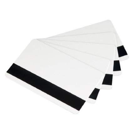 บัตรพลาสติกแถบแม่เหล็กเปล่าสีขาว พิมพ์เพิ่มเติมได้