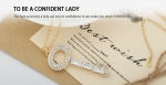 สร้อยคอทองคำ 14k gold plated พร้อมจี้ประดับสวารอฟสกี้คริสตัลแท้ สวยมากๆ ค่ะ