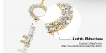 สร้อยคอทองคำ 14k gold plated พร้อมจี้ประดับสวารอฟสกี้คริสตัลแท้ สวยมากๆ ค่ะ