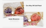 สร้อยคอทองคำ 14k gold plated ประดับจี้ห้อยคอออสเตรียนคริสตัลจากสวารอฟสกี้แท้ สวยมากค่ะ