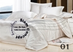 ผ้าซาตินปูที่นอน ขนาด 6 ฟุต (SB 601 สี White)