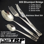 Manufacturer of stainless steel utensils โรงงานผลิตช้อนส้อม สแตนเลส 909 Bhumibon Bridge Coffee / Tea