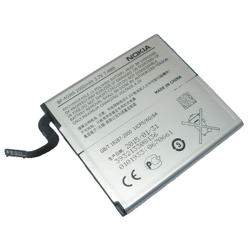 แบตเตอรี่มือถือยี่ห้อ Nokia Lumia 720T 720 625 (BP-4GWA) ความจุ 2000mAh (NK-29)