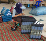 Roll up Thai Mattress Meditation Cushion Kapok filled