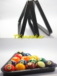 สามเหลี่ยมตั้งลูกดำพลาสติก 2-1/16 (ผีลาย)(Plastic Pool Ball Rack)