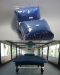 ผ้าคลุมโต๊ะสนุกเกอร์ โต๊ะพูล  3.5X7ft. (คุณภาพดีไม่บาง) Blue Pool Table Cover