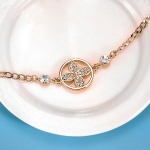 สร้อยข้อมือทองอิตาลี 18k gold plated ประดับเพชร CZ เกรดพรีเมี่ยม