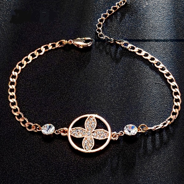 สร้อยข้อมือทองอิตาลี 18k gold plated ประดับเพชร CZ เกรดพรีเมี่ยม สร้อยข้อมือทองอิตาลี 18k gold plated ประดับเพชร CZ เกรดพรีเมี่ยม