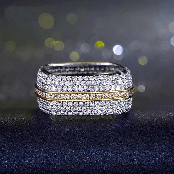 แหวนทอง 18k gold plated ประดับเพชร CZ เกรดพรีเมี่ยมรอบวง สวยหรูมากๆ ค่ะ แหวนทอง 18k gold plated ประดับเพชร CZ เกรดพรีเมี่ยมรอบวง สวยหรูมากๆ ค่ะ