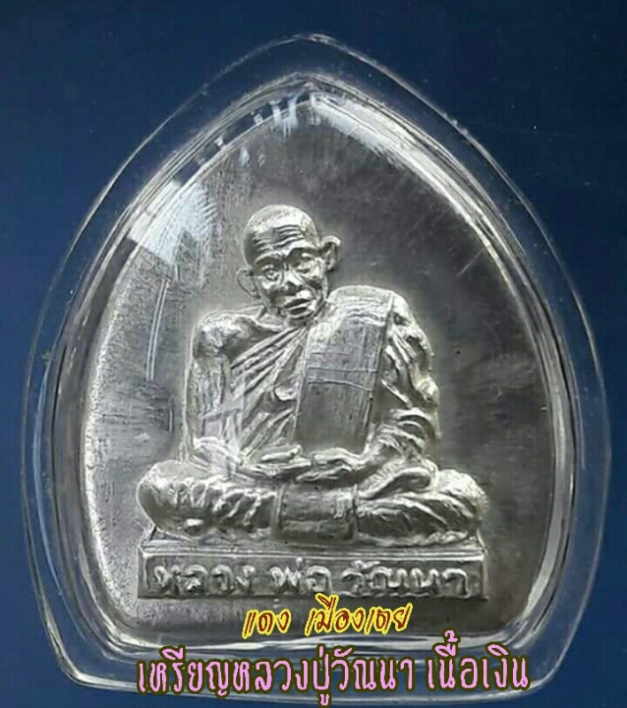 เหรียญหลวงปู่วัณนา บ้านสงเปือย ยโสธร เนื้อเงิน ครับ