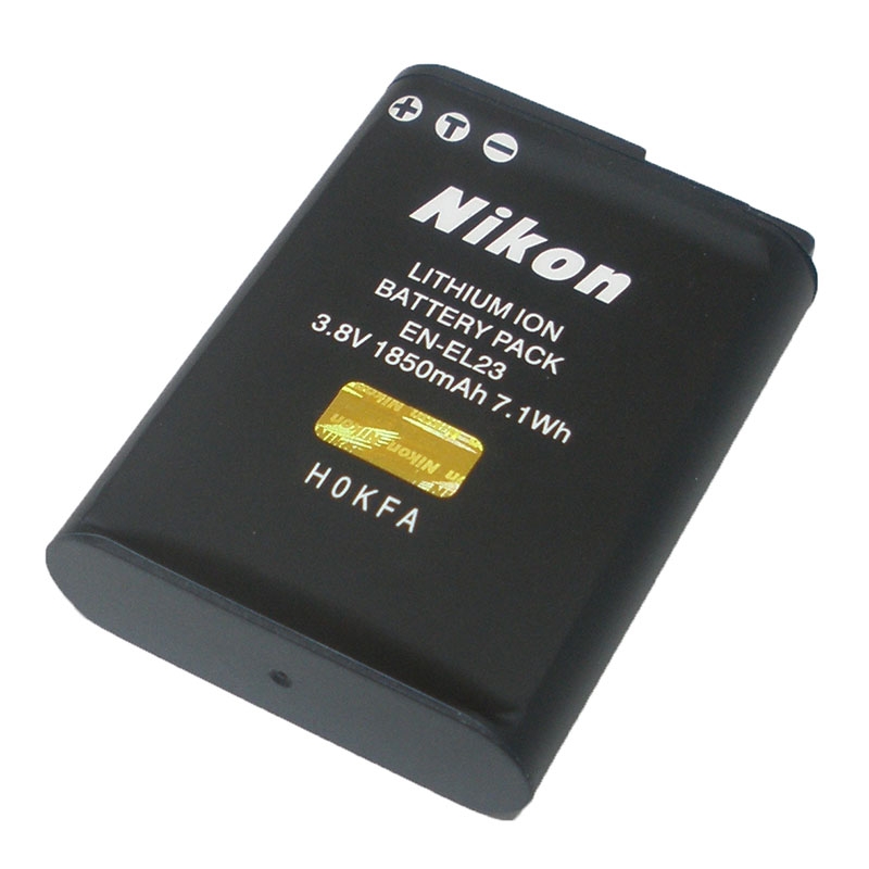 แบตเตอรี่ ยี่ห้อ Nikon รหัสแบตเตอรี่ ENEL-23 (ความจุ 1850mAh) รับประกัน 6 เดือน 
