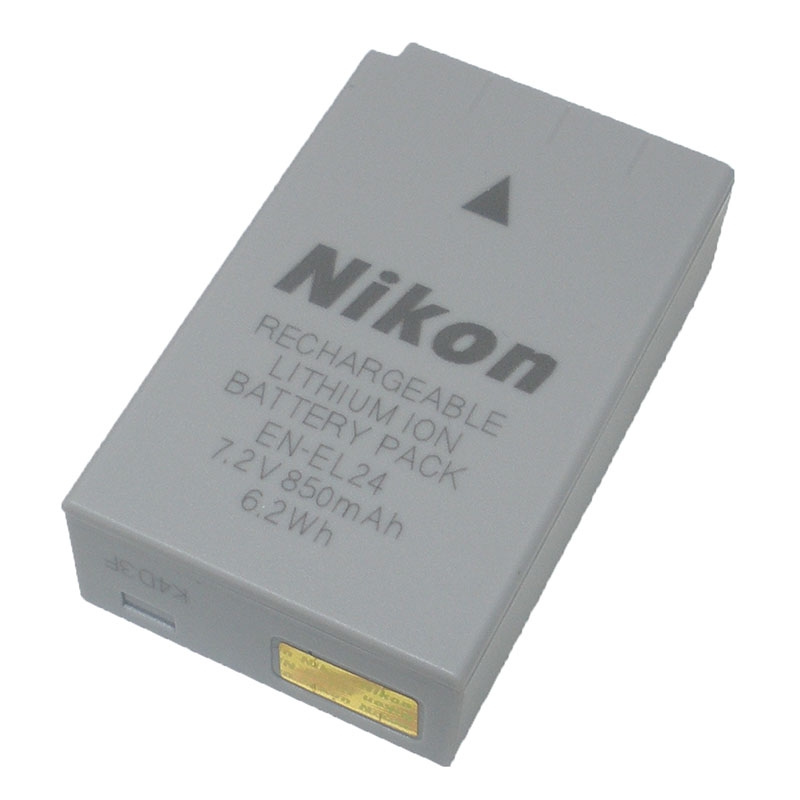 แบตเตอรี่ ยี่ห้อ Nikon รหัสแบตเตอรี่ ENEL-24 (ความจุ 850mAh) รับประกัน 6 เดือน (