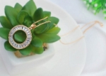 สร้อยคอทอง 18k Champagne Gold Plated ประดับจี้ห้อยคอเพชร CZ สวยมากค่ะ