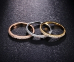 เซ็ตแหวนทอง 3 กษัตริย์ 18k gold plated ประดับเพชร CZ เปล่งประกาย