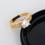 แหวนทอง 18K Gold Filled ประดับเพชร CZ สุดหรู สวยมากค่ะ