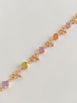 สร้อยข้อมือทอง 18k Gold Filled ประดับเพชร CZ สีหวาน ดีไซน์น่ารัก