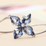 กำไลข้อมือ Platinum Plated ประดับออสเตรียคริสตัลแท้จากสวารอฟสกี้