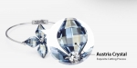 กำไลข้อมือ Platinum Plated ประดับออสเตรียคริสตัลแท้จากสวารอฟสกี้
