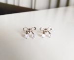 ต่างหู 18k Platinum Plated ประดับเพชร CZ เปล่งประกาย น่ารักมากค่ะ