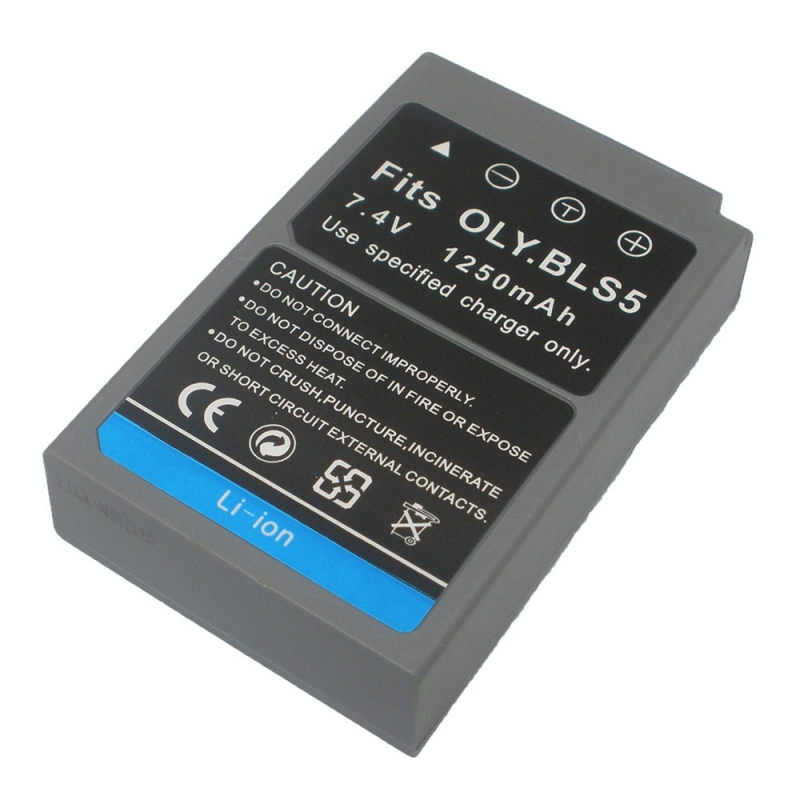 แบตเตอรี่สำหรับกล้อง Olympus รหัสแบตเตอรี่ BLS5 ความจุ 1250mAh  (Battery Camera)