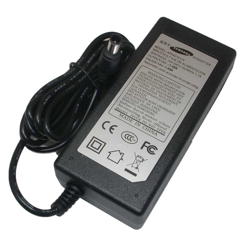 Adapter จอ LCD/LED = Samsung 14V/1.43A หัวเข็ม (6.5*4.4mm) ของแท้ รับประกัน 1 ปี
