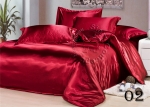 ผ้านวมซาติน King Size (BK 602 สี Wine Red)