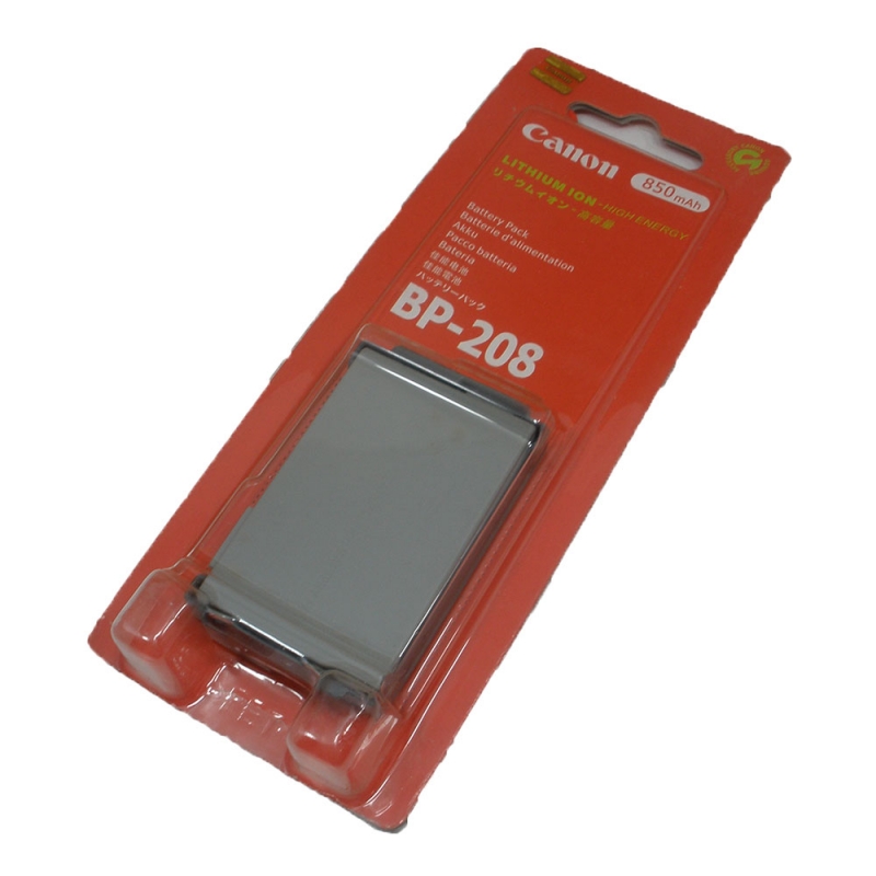 แบตเตอรี่ ยี่ห้อ Canon รหัส BP208 (ความจุ 850 mAh) รับประกัน 6 เดือน