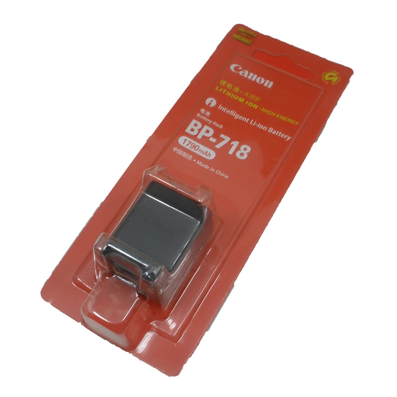 แบตเตอรี่ ยี่ห้อ Canon รหัส BP718 (ความจุ 1790 mAh) รับประกัน 6 เดือน