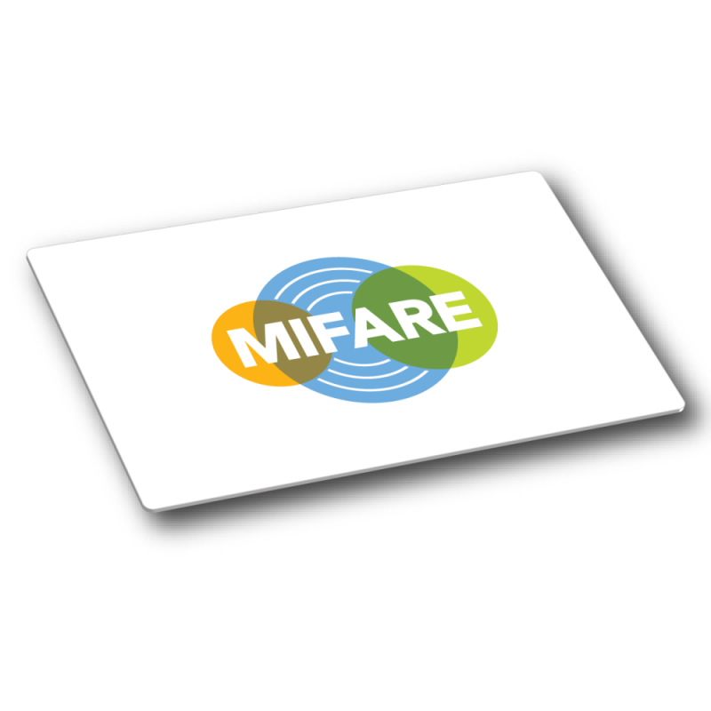 บัตรทาบสีขาว คีย์การ์ด RFID บัตรมายแฟร์การ์ด 13.56 Mhz  1 K.